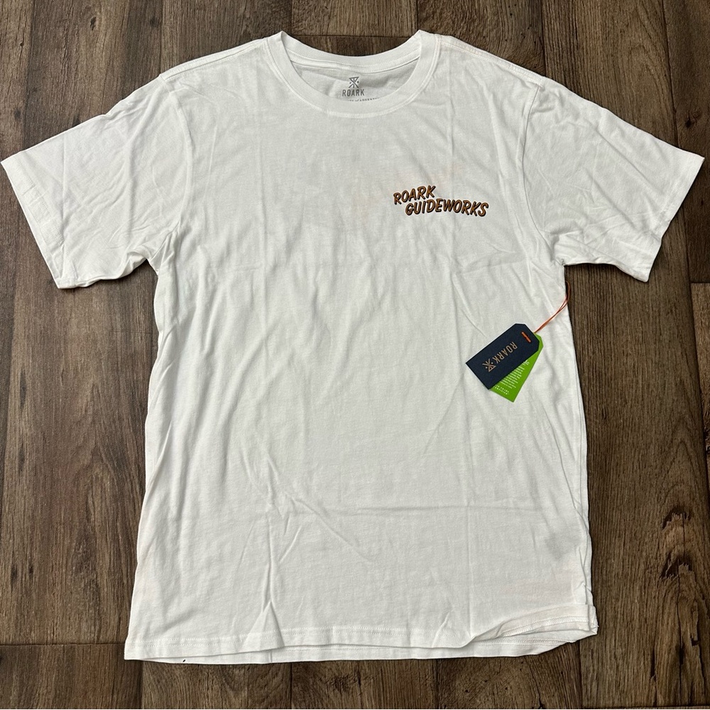 ROARK Welcome To New Zealand Guideworks T-Shirt TIKI TOUR Men’s Size L White
